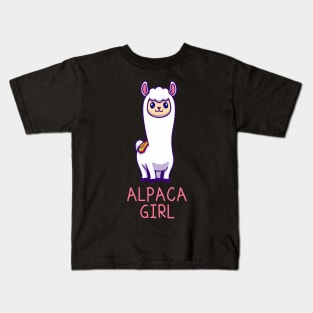 Alpaca Girl Kids T-Shirt
